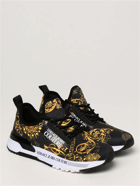 versace jeans schuhe herren schwarz|versace couture men sneakers.